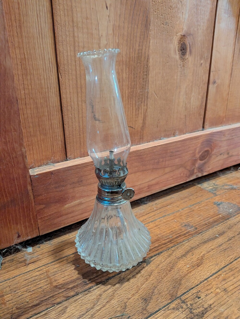 Clear Glass Vintage-Style Oil Lamp - Home Accents mini